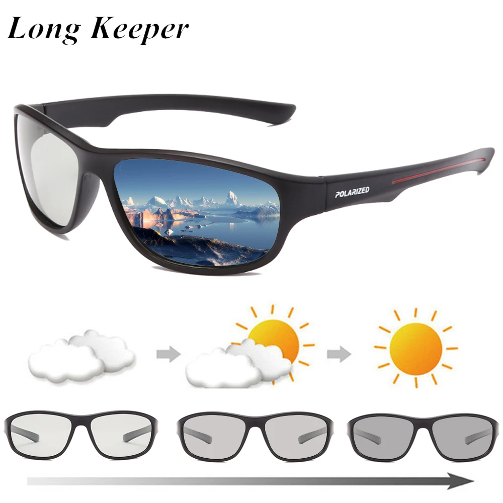 

LongKeeper Polarized Photochromic Sunglasses Mens Transition Lens Driving Glasses Male Driver Safty Goggles Oculos Gafas De Sol