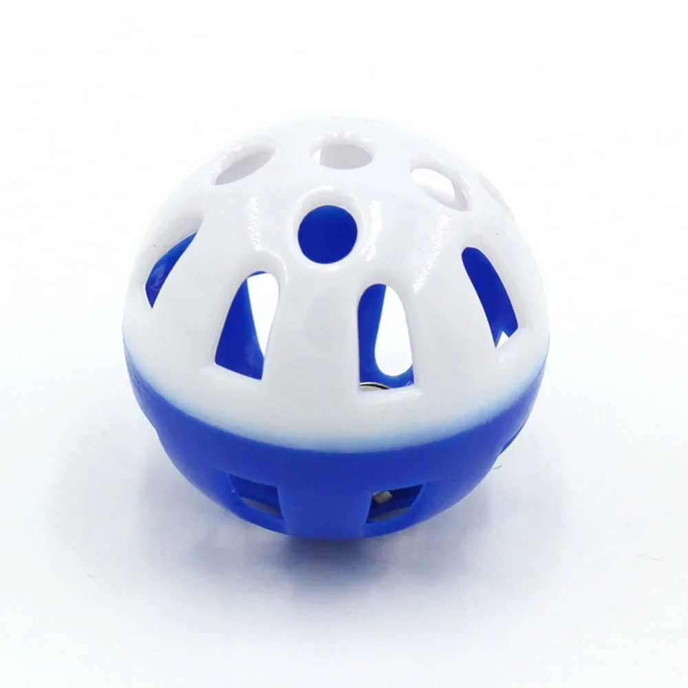 

KIMI Pet Parrot Toy Colorful Hollow Rolling Bell Ball Bird Toy Parakeet Cockatiel Parrot Chew Cage Fun Cat Toys