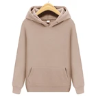 Весенне-осенние цвета, коричневые и абрикосовые толстовки, свитшоты, мужскойженский пуловер для скейтборда, худи