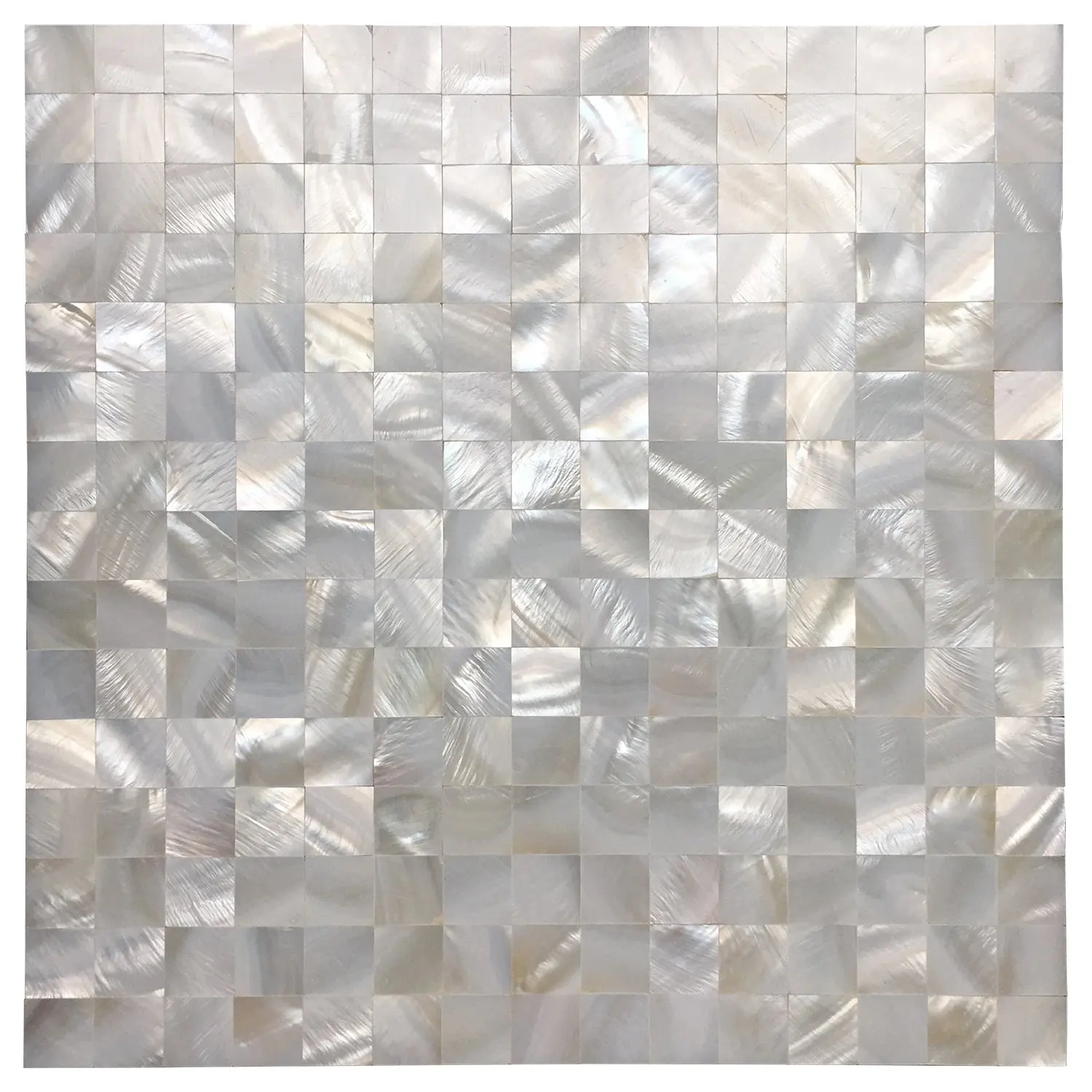 

Art3d Белая Квадратная бесшовная мозаичная плитка из жемчужной раковины для ванной, кухни, бассейна, 10 панелей, 9,6 кв. футов