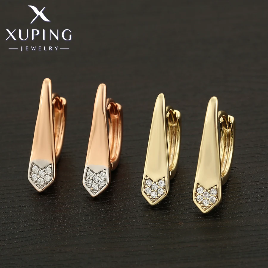 Женские позолоченные серьги-кольца Xuping