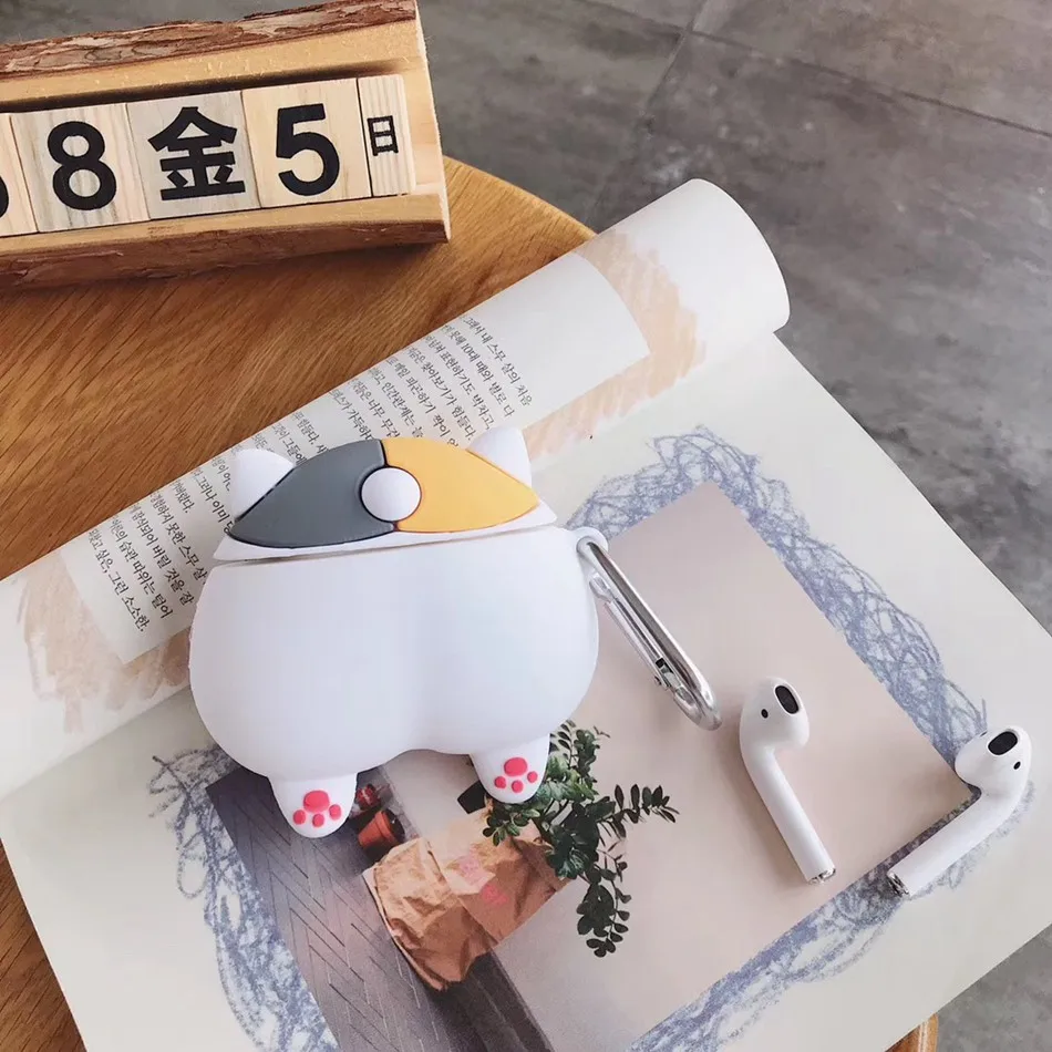 624 Милый чехол для наушников для Airpods, чехол Bluetooth, Забавный 3D чехол с когтями для Apple Air pods 2, защитный чехол, наушники, гарнитура - Цвет: 624