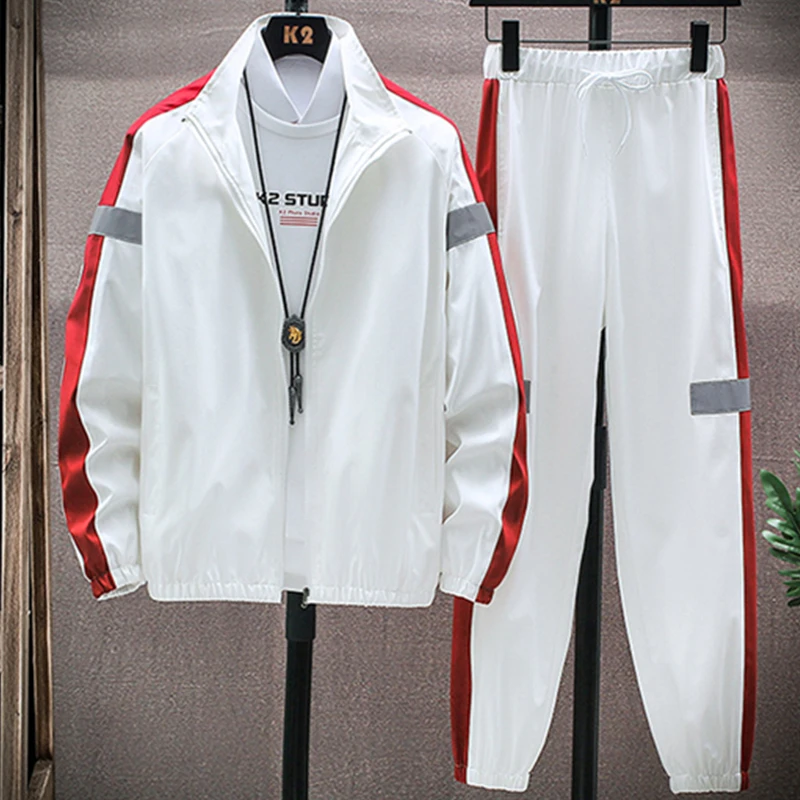 Новинка 2021 Брендовые мужские комплекты для бега штаны одежда спортивный костюм