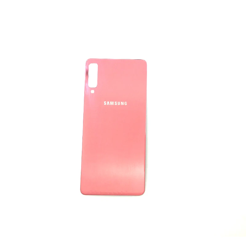High copy pink 10 шт заднее стекло samsung Galaxy A7 крышка батареи A750 чехол A750F SM-A750 задняя дверь корпус стеклянная панель Замена - Цвет: High copy pink