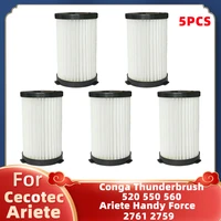 for cecotec conga thunderbrush 520 550 560 ariete handy force 2761 2759 rbt vacuum cleaner spare parts accessories hepa filter