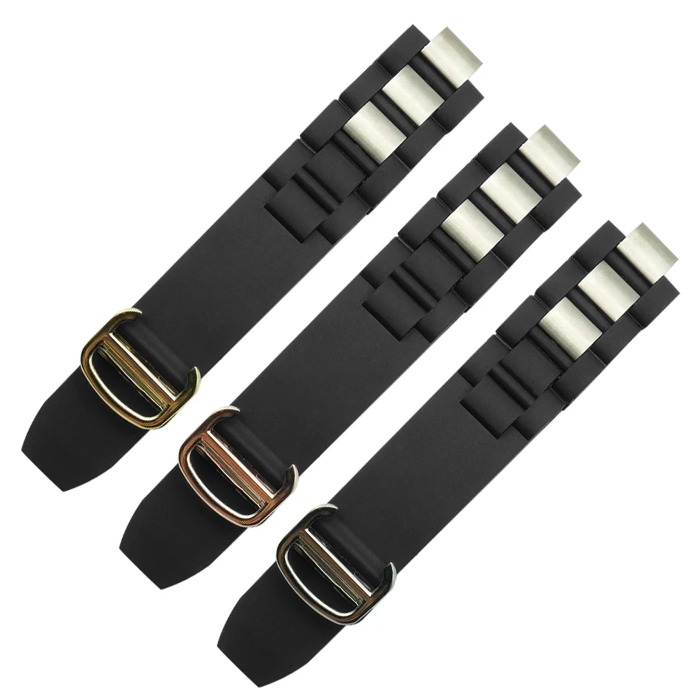 20mm*10mm Black Replacement Silicone Rubber Watch Band For 21 Chronoscaph W10198U2 W10125U2 W10197U2 W10184U2 DIY