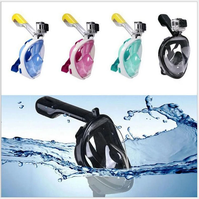 

Men Women Full Face Diving Mask Waterproof Scuba Mask with Anti-fog Snorkel Swimming Snorkeling Diving Mask Equipment