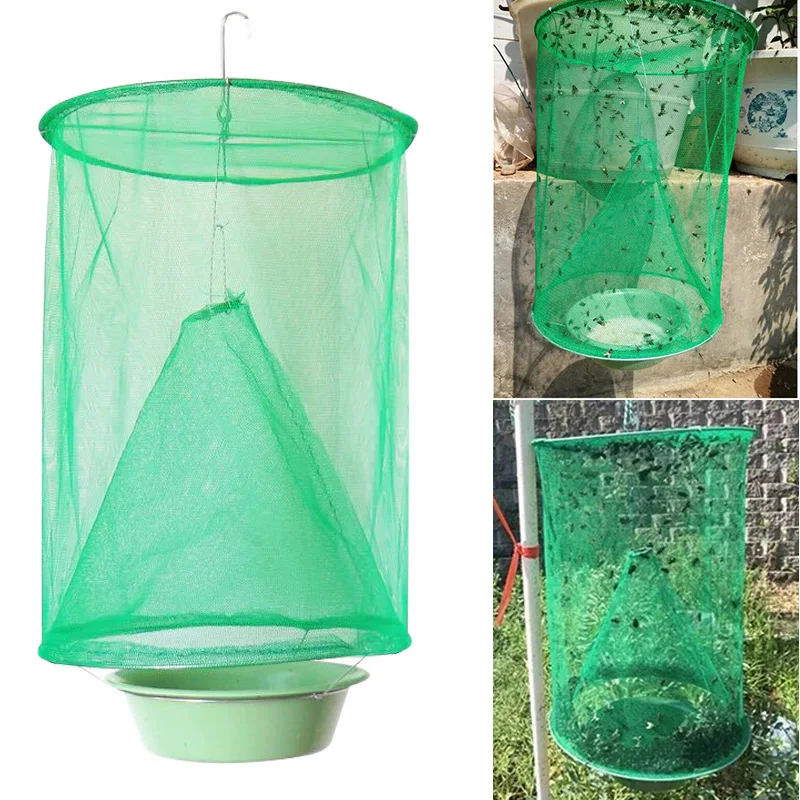 

Foldable Ranch Fly Trap Reusable Fly Trap Catch for Outdoor Farm Garden