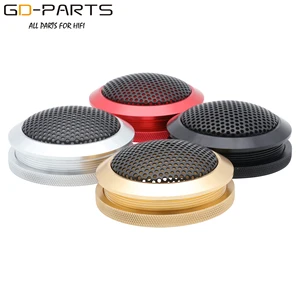Алюминиевая крышка динамика 1,5 дюйма, Hifi, автомобильная аудиосистема, Высокочастотный динамик, решетка, черный, серебристый, красный, золотой