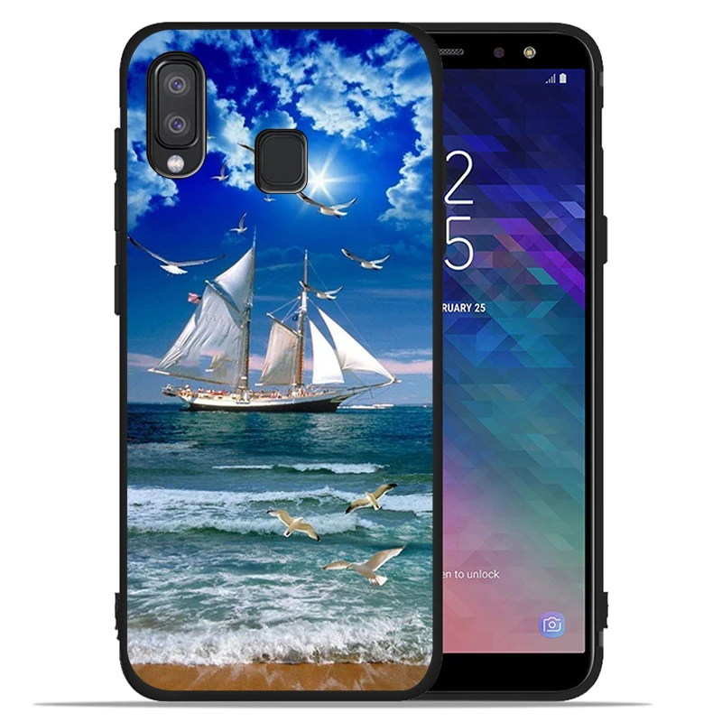 Парусник чехол для телефона Samsung A10 A20E A30 A40 A50 A60 A70 M10 M20 M30S M40 A01 A21 A31 A51 A71 4G|Бамперы| |