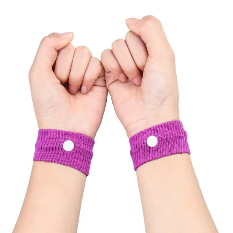 

1 Pair Sports Safety Wristbands Anti Nausea Wrist Support Carsickness Seasick Anti Motion Sickness Polyester Wrist Bands