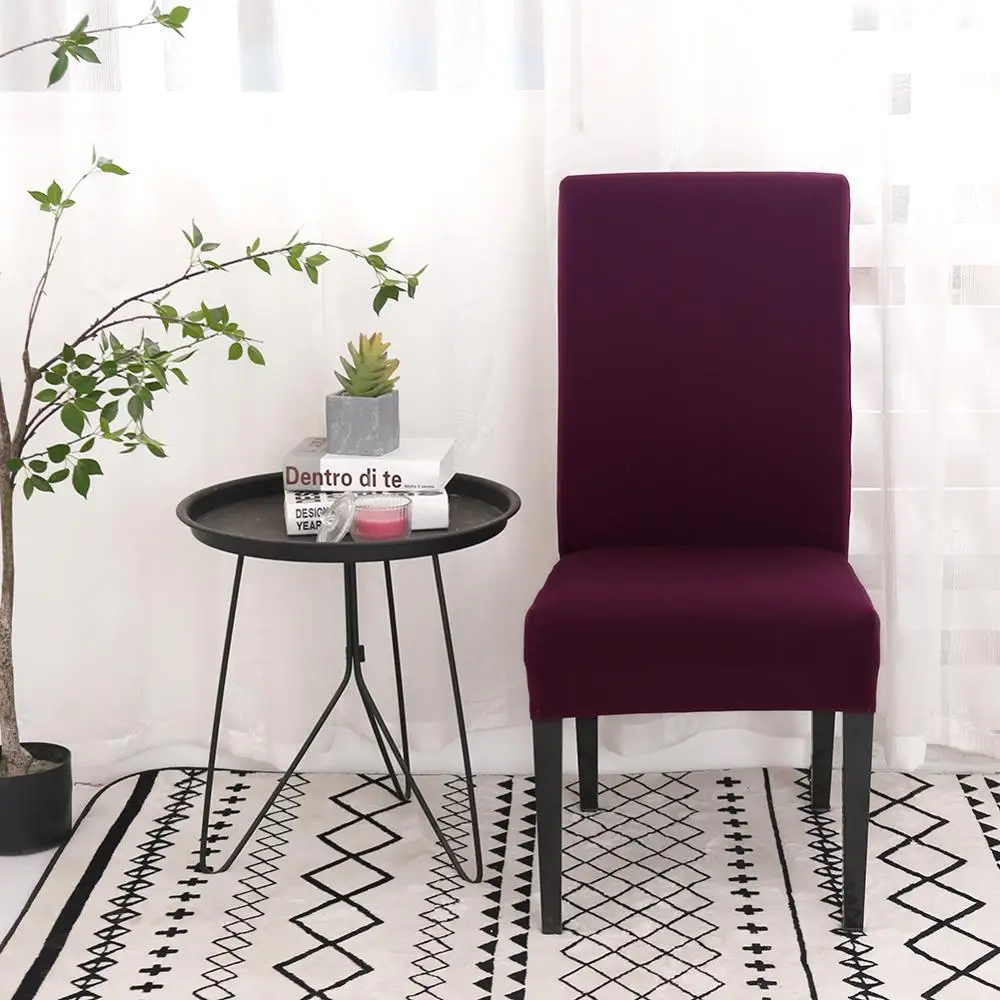 Чехол для стула 4/6 шт. полиэфирные волокна чехлы сидений растягивающиеся съемные