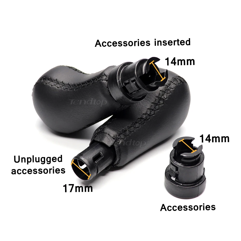 1 шт. 14 мм автомобильная ручка переключения передач для Volvo S60 S80 V70 XC70 швейная кожа