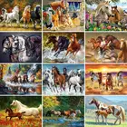 Алмазная живопись GATYZTORY 5D, вышивка крестиком с лошадью, животные, мозаика, вышивка, полный набор, картины для украшения дома