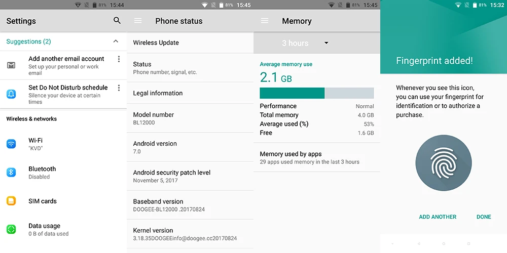 DOOGEE BL12000 смартфон 12000mAh быстрая зарядка 6,0 ''18:9 FHD дисплей MTK6750T Восьмиядерный 4 ГБ 32 ГБ 16 МП камера Android 7,1 телефоны