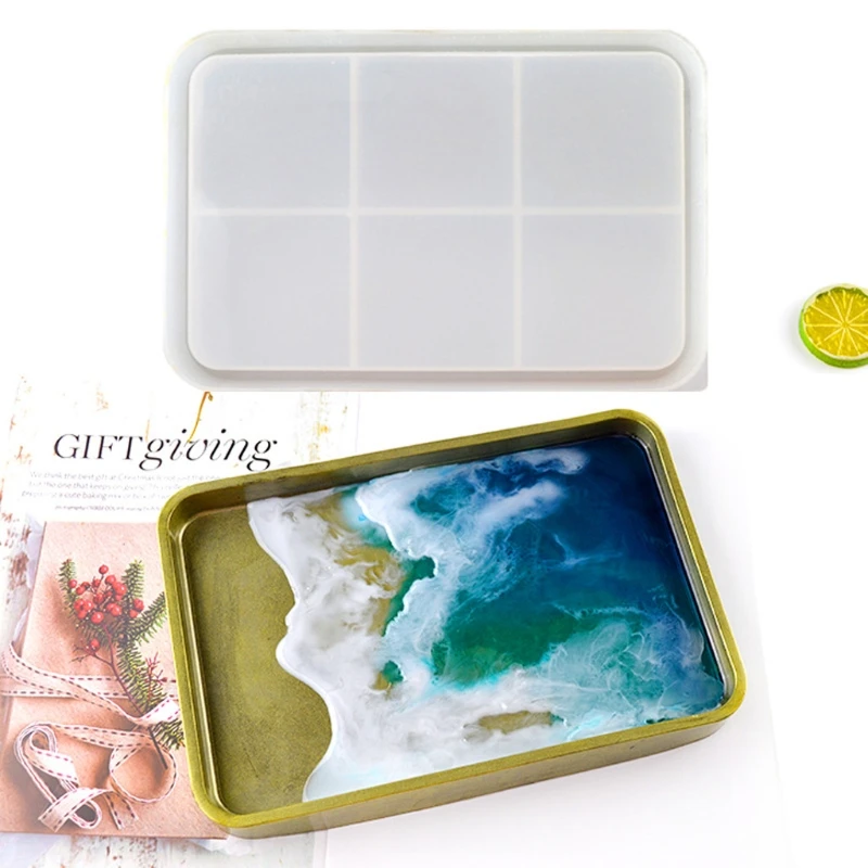 

Large Plate Resin Casting Molds Epoxy Resin Mold Silicone Mould Jewelry Storage Plate Dinner Dish Tray Casting Mold