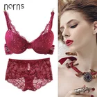 Norns, модное тонкое женское нижнее белье, вышивка, бюстгальтер, сексуальный бюстгальтер, трусики, кружевное белье, плюс размер, бюстгальтер и трусики, наборы, пуш-ап