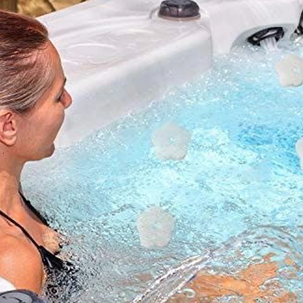 

10PCS Oil Absorbing Sponge Swimming Pool Hot Tub And Spa Round Face Absorb Sludge Dirt And Scum Maintenance Kit And Accessories