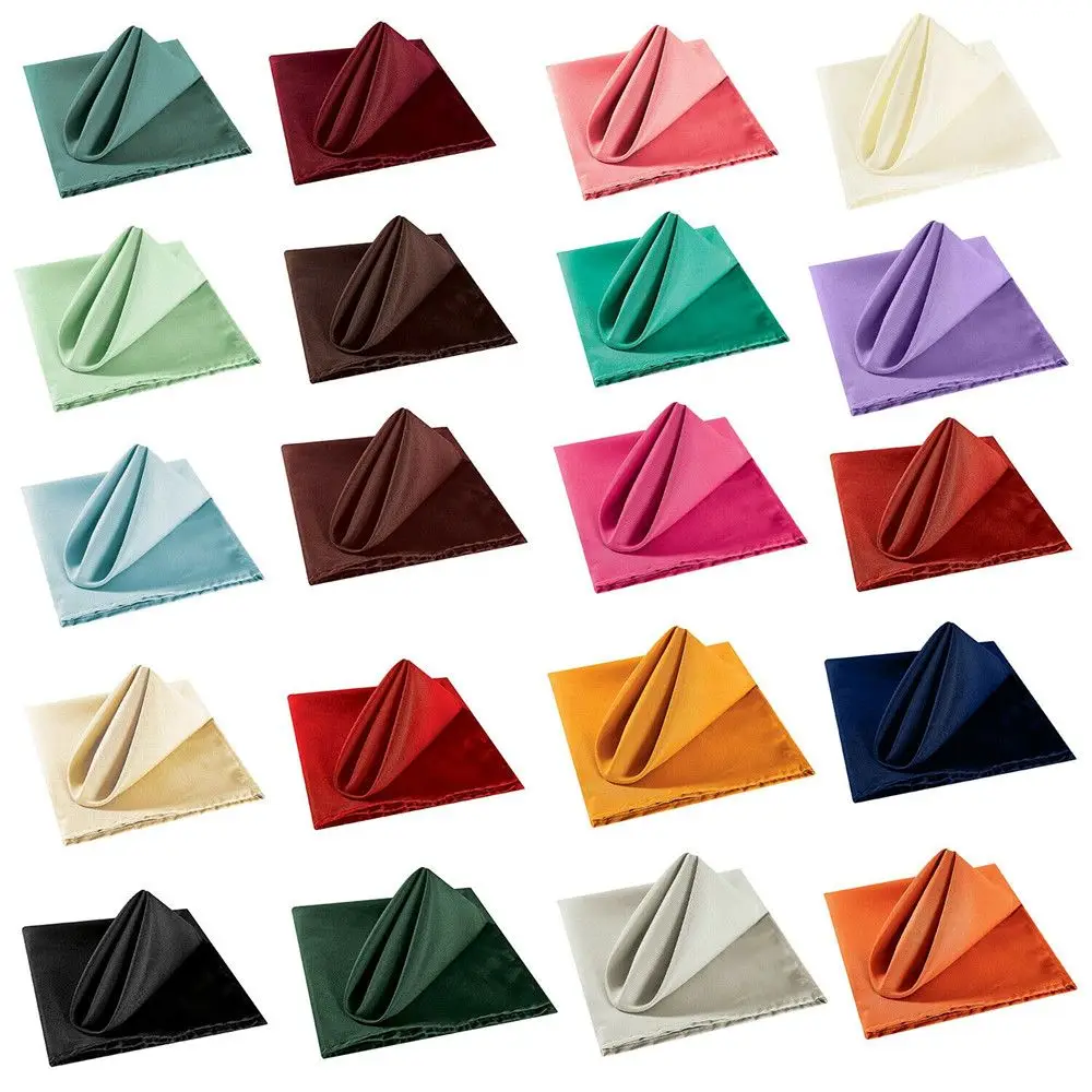 1/8 шт. квадратные салфетки из искусственного атласа | Дом и сад