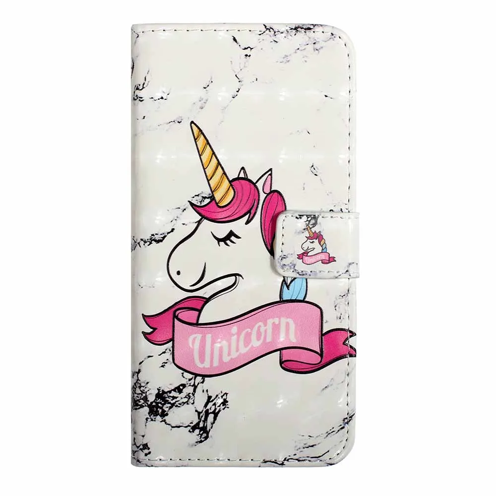 Marble Unicorn Чехол кошелек кожаный флип-чехол для телефона для samsung Galaxy S10 S10e S9 S8 J6 плюс A7 A10 A20 A30 A40 A50 A70 M10 M20 M30 крышка - Цвет: Marble Unicorn