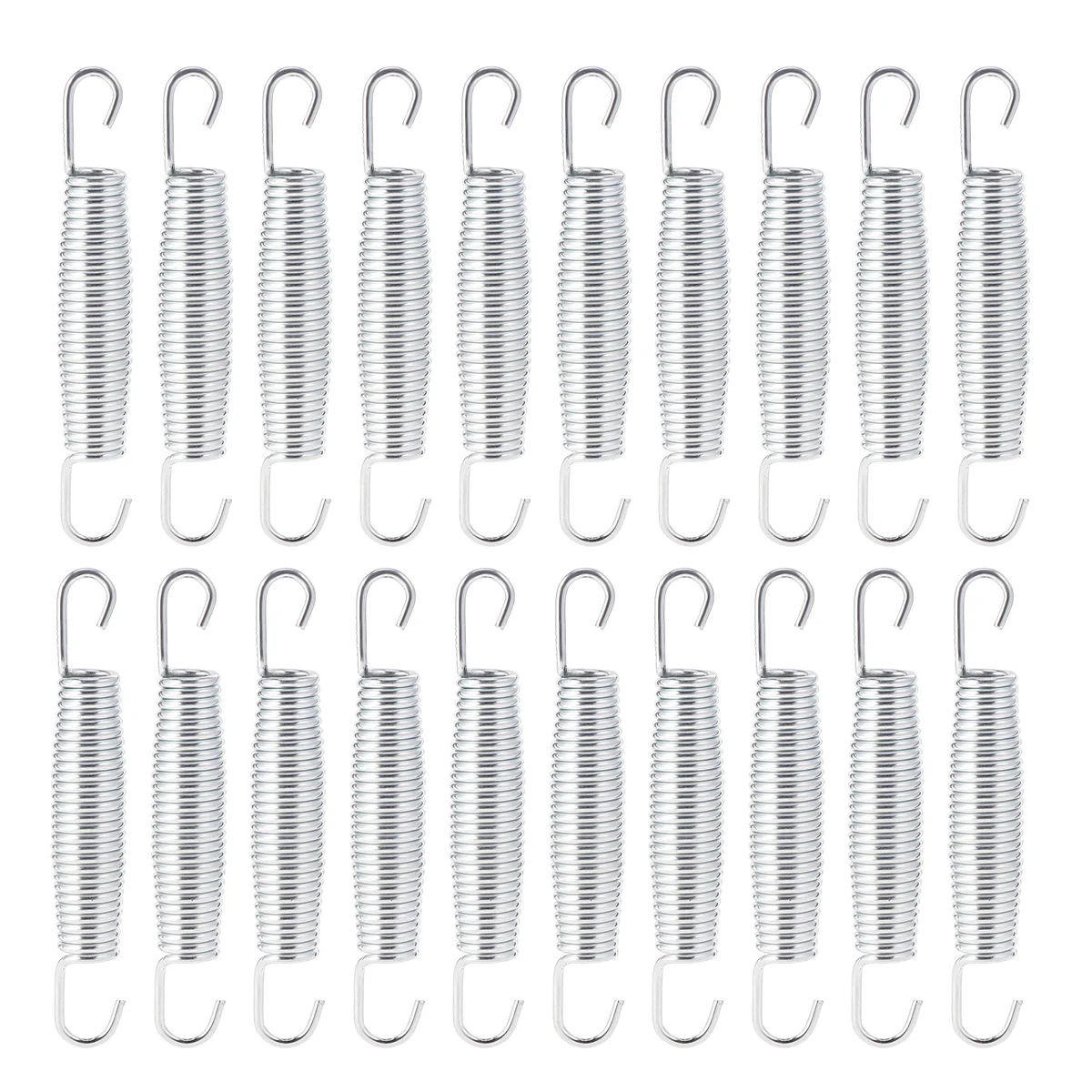 

20PCS Trampoline Springs Stainless Steel Tension Spring Versatile Double Hook Spring Sturdy Extension Spring for Home Store Use