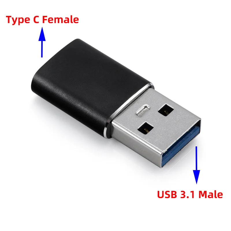 Адаптер OTG Type C на USB 3 1 Для Xiaomi Mi5 Huawei Honor 8 конвертер для Samsung Galaxy S10 S9 S8 Note 9 |