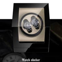 black sandal wood 2 automatic watch winder rotator holder watch winding storage case display box organizer