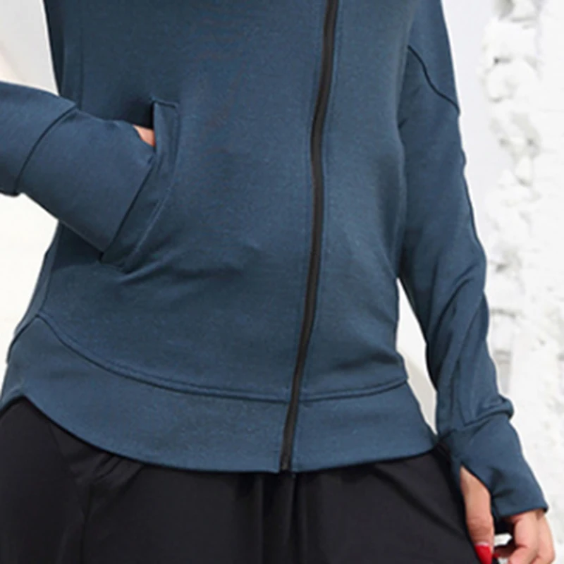Женская спортивная куртка для занятий йогой и фитнесом Повседневная дышащая