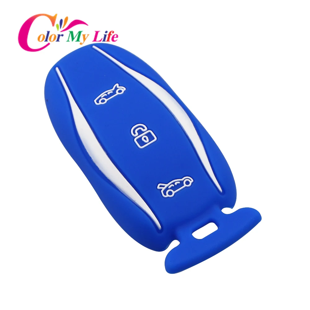 Силиконовый автомобильный брелок для ключей защитный чехол держатель пульта