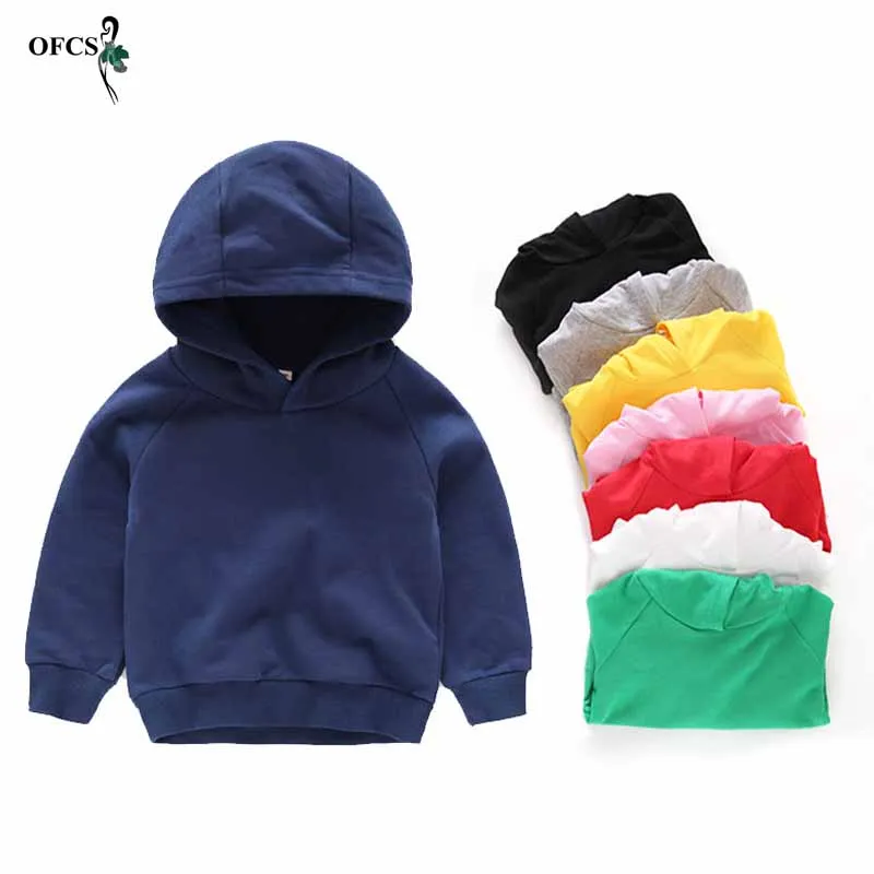 OFCS Brand Boys Girls Hoodies Clothes Children Winter Thick Sweatshirts Toddler Casual Long sleeve Fleece Kids Plus velvet Tops | Мать и