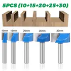 5 шт. 8 мм хвостовик для очистки нижних фрезов набор деревообрабатывающих фрезерных фрез с ЧПУ фрезы 10 мм и 15 мм и 20 мм и 25 мм и 30 мм