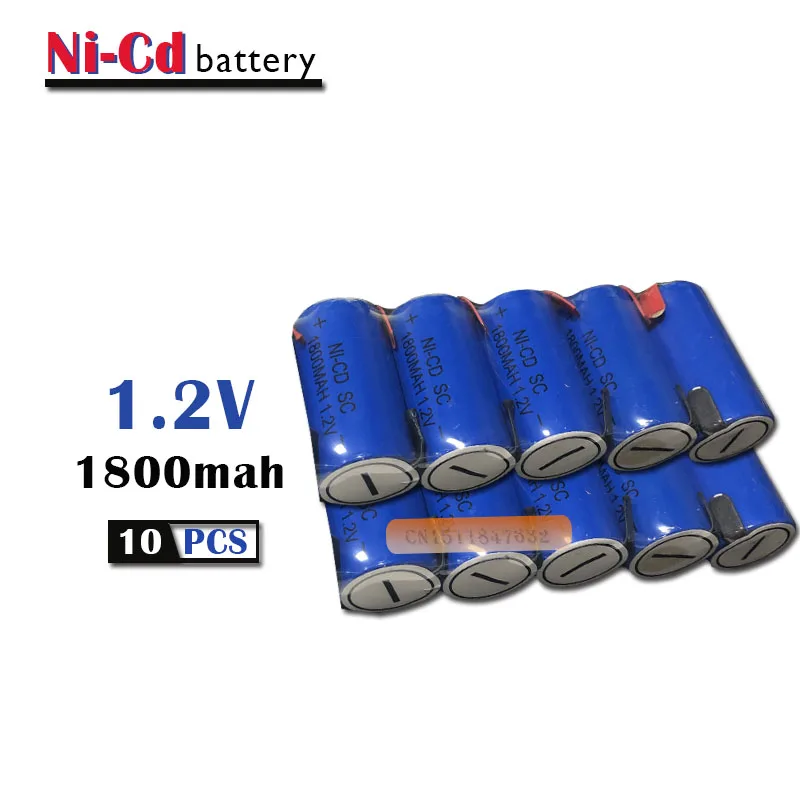 Новые высококачественные никель кадмиевые аккумуляторные батареи 10 шт./лот 1 2 В