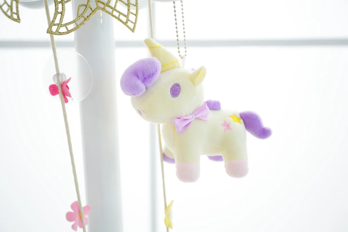 1Pcs Unicorn Plush Toy Keychain Plush with Keychain Cute Stuffed Kawaii Cute Baby Doll Key Chain Cute Pendant Small Baby Kid Toy
