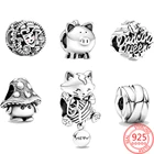 Подвеска в виде маски свиньи из серебра 925 пробы, для девочек