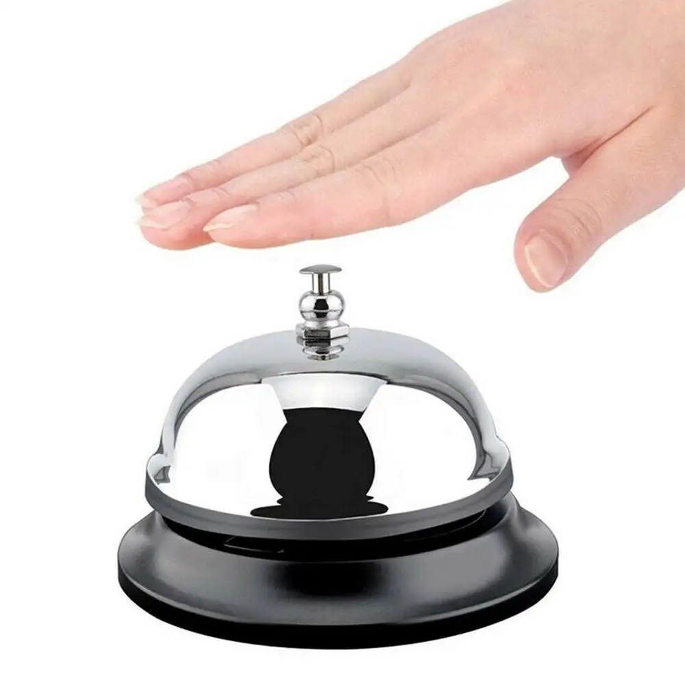 1Pcs New Desk Kitchen Hotel Counter Reception 8.5cm Christmas Craft Cat Bell Restaurant Bar Ringer Call Bell Service Ring