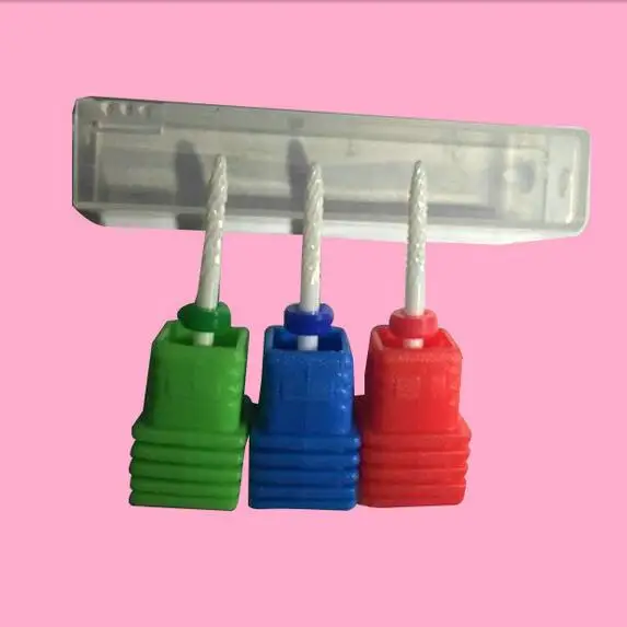 

XC/C/F/M Optional 2.35mm Shank Diameter Ceramic Cuticle Clean Nail Cleaning Tool Beauty Bit Drill Gel Removal
