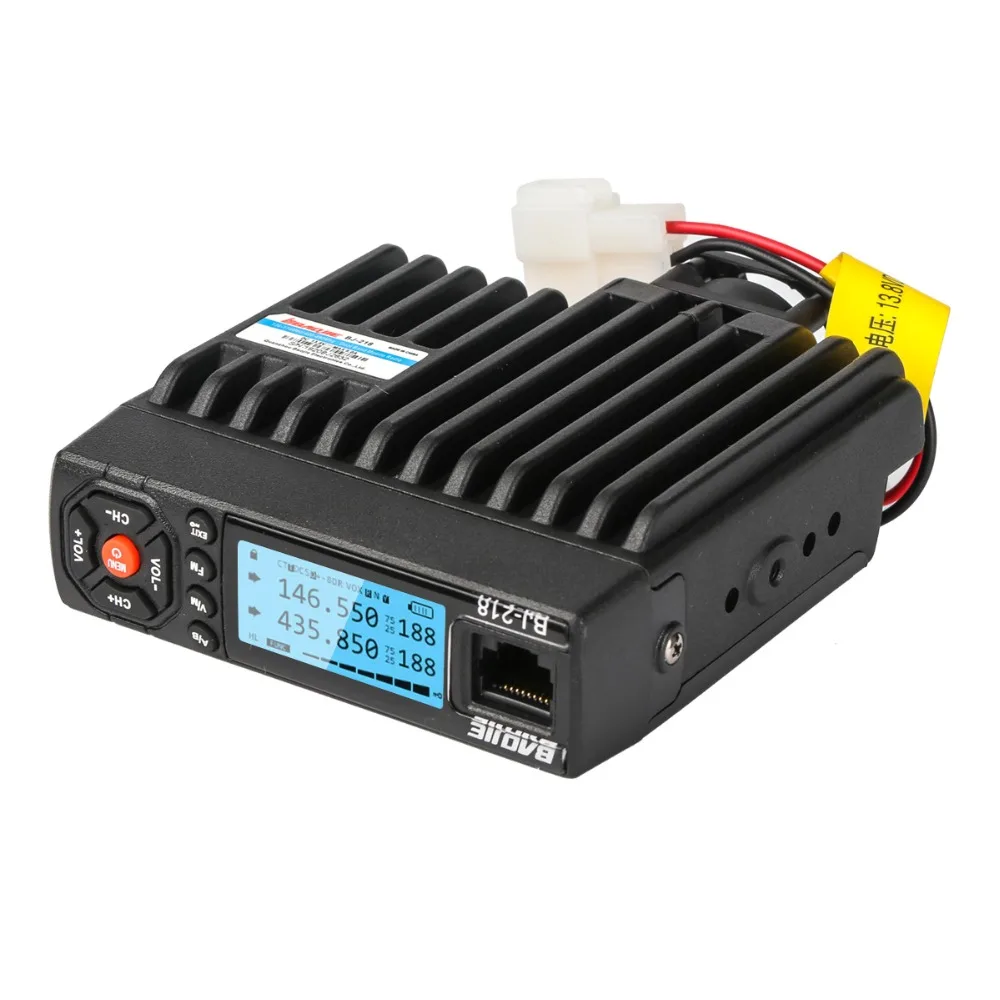 bj 218 mini mobile radio car radio fm transceiver 25w vhf uhf bj218 vericle car ham radio dual band walkie talkie device free global shipping