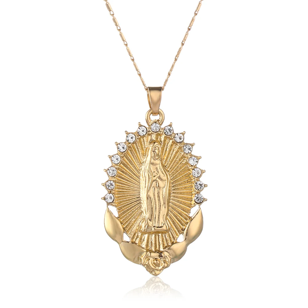 Женское ожерелье с подвеской Дева Мария|Ожерелья подвеской| |