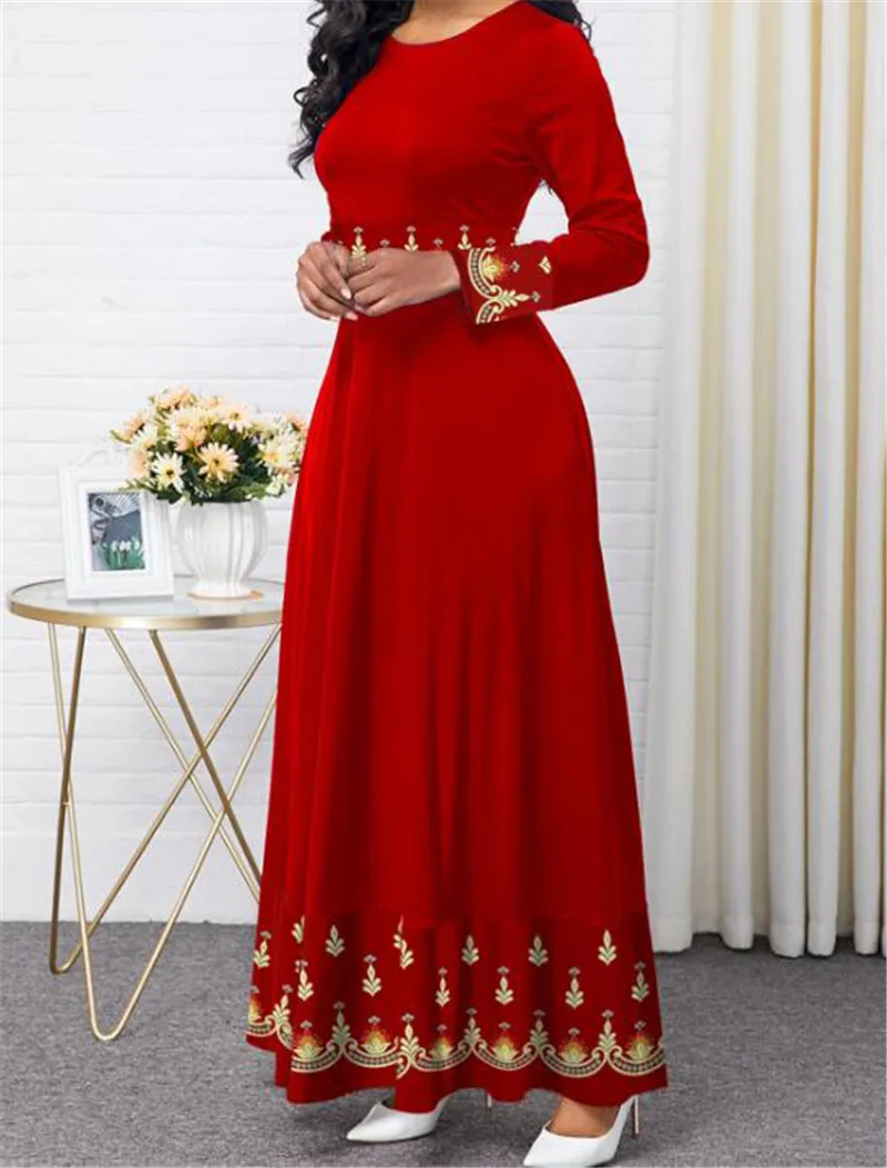 2020 Indonesia Gaun Hijab Bangladesh Plus Ukuran Gaun 5XL Dubai Biru Abaya untuk Wanita Pakistan Muslim Long Dress Pakaian