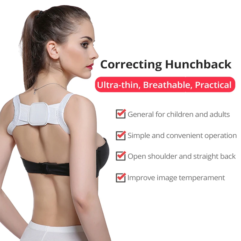 Back Posture Corrector Clavicle Support Correction Straight Shoulders Brace Strap with Velcro for Adult Chilren | Красота и здоровье