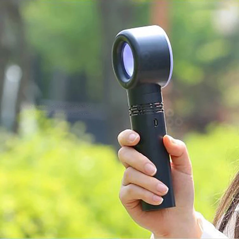 AirGTC Вентилятор Ручной Usb перезаряжаемый портативный мини-кулер без листьев