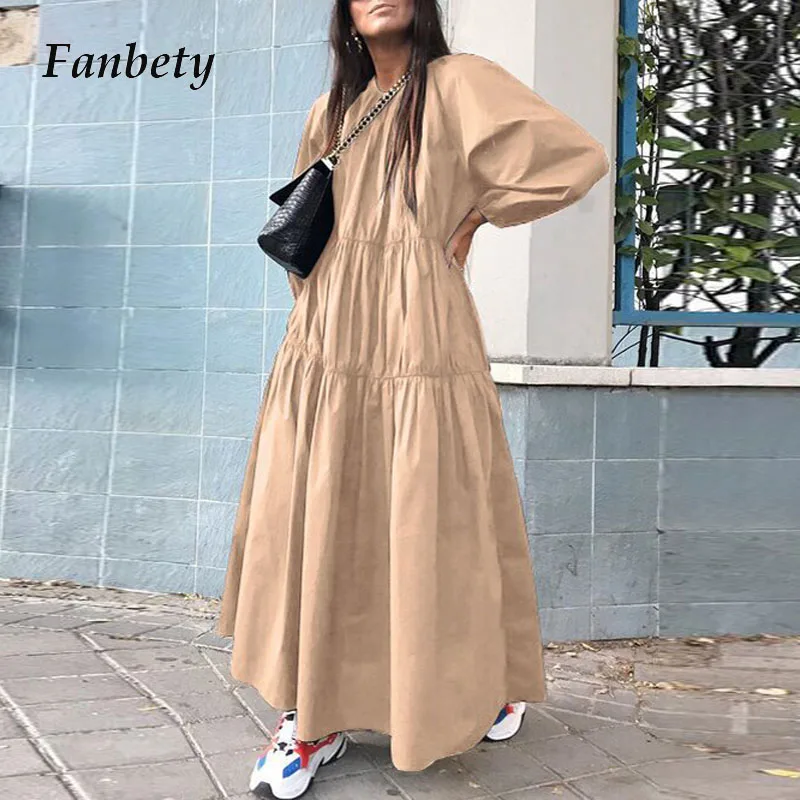 Женское модное однотонное плиссированвечерние чное платье с рукавами