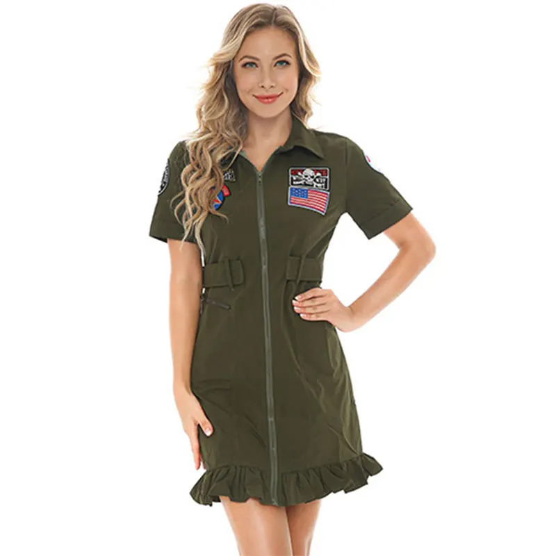 Umorden костюмы на Хэллоуин для женщин американский ВМС боевой костюм армейская