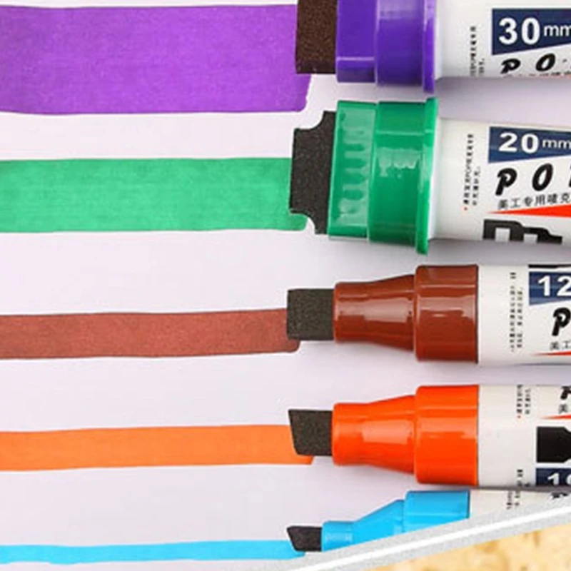 

30mm Marker Pens Large Capacity Markers for Poster Design Fast Dry Waterproof Colorful Advertising Pens Multifunction Marker Pen
