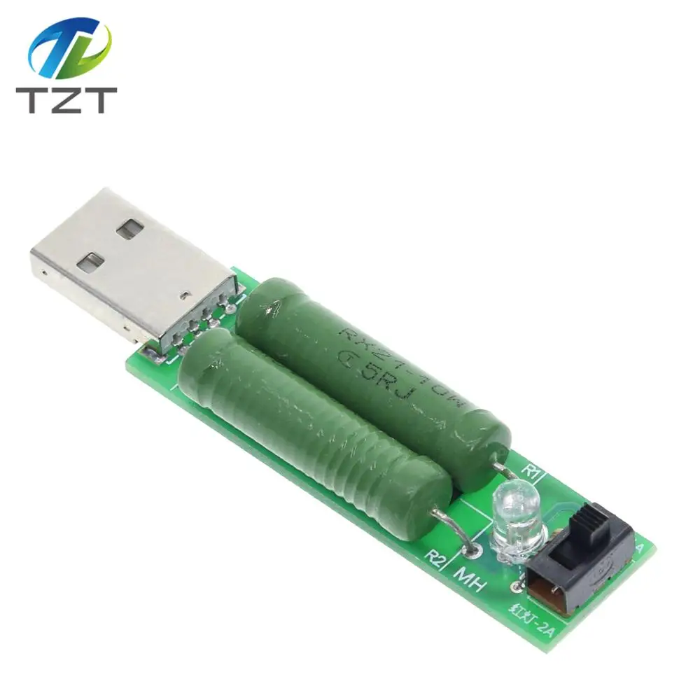Цифровой измеритель тока TZT мини резистор с USB портом для разрядки и нагрузки