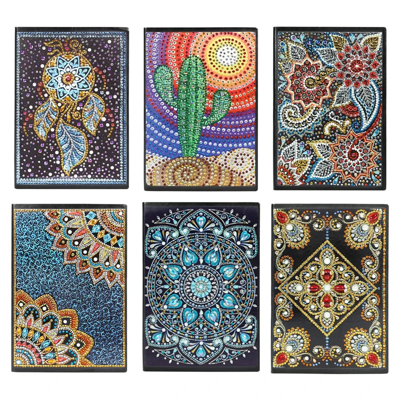 

60 Pages A5 Diamond Painting Notebook DIY Christmas Special Shaped Diamond Painting Creative Diary Book Notepad Kids Craft Gifts