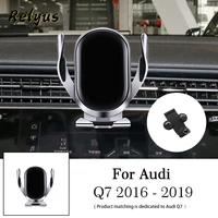 car wireless charger car mobile phone holder air vent mounts gps stand bracket for audi q7 2016 2019 auto accessories