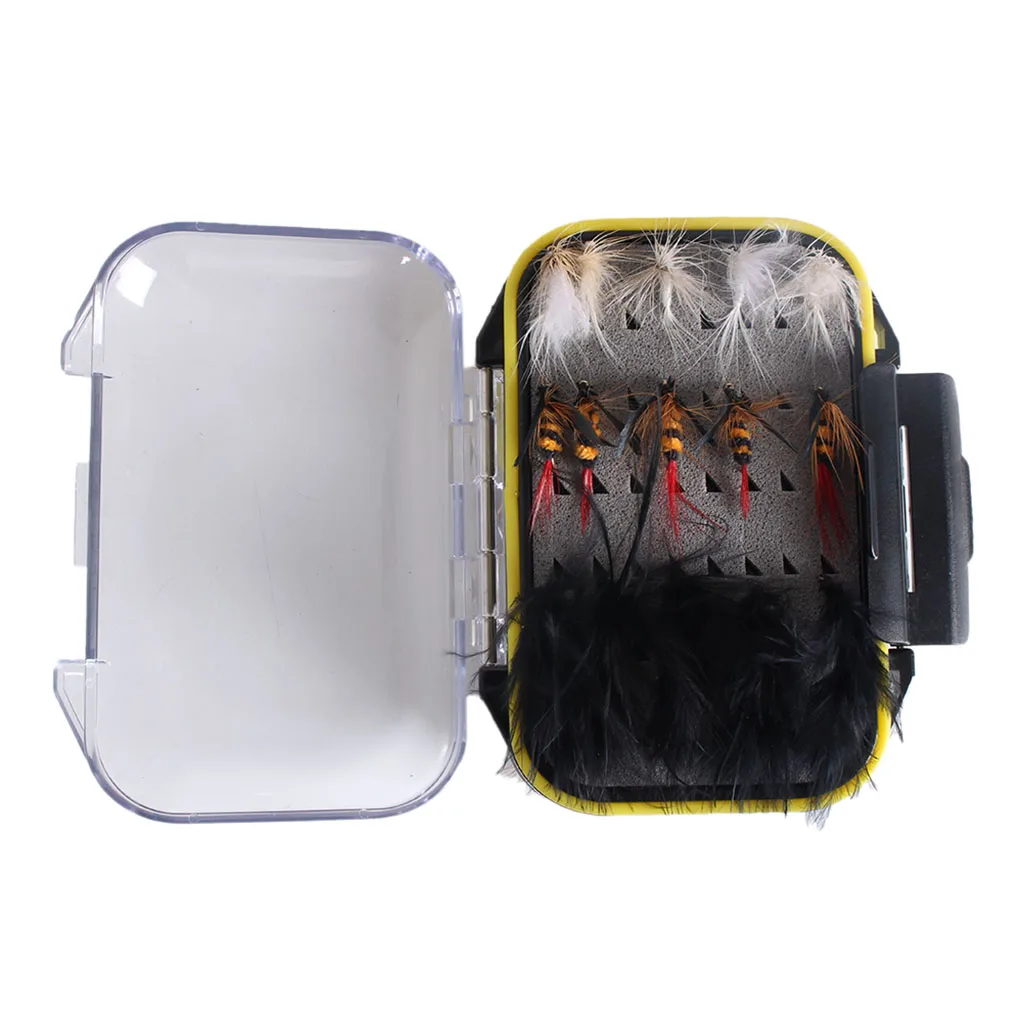 30 шт. бионические Рыболовные Мухи с красочными перьями качественные плавающие