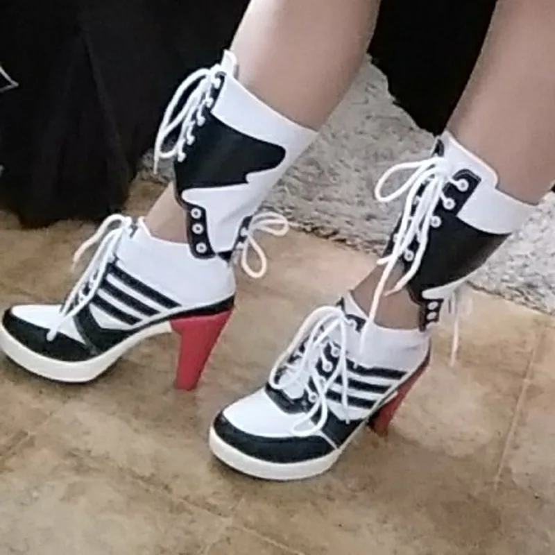 Женские сапоги для взрослых аксессуары Джокер Квин и отряд самоубийц обувь Harley