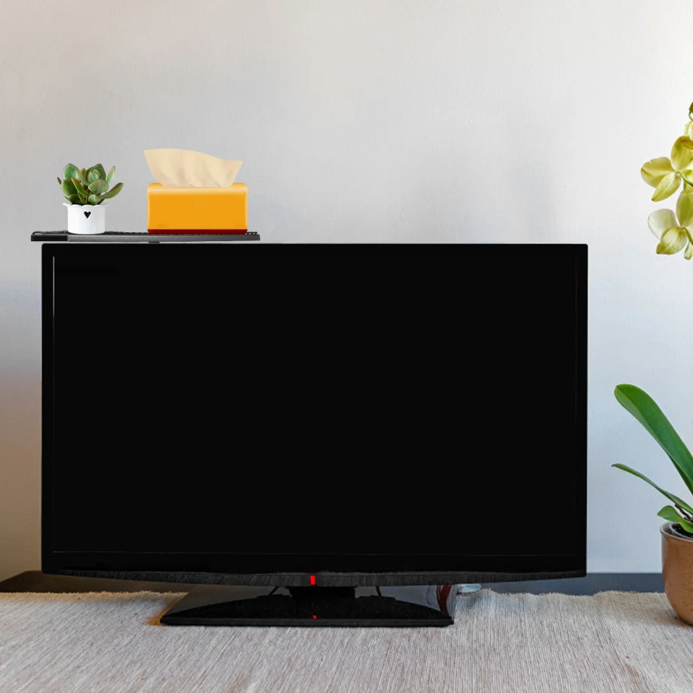 

1Pc Iron Multifunctional STB Rack Home Router Stand Black TV Shelf